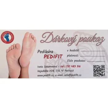Dárkový poukaz na wellness mobilní pedikúru