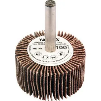 Brusný kotouč Yato Kotouč lamelový radiální 40x20 P-100 s hřídelí 6 mm