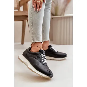 Dámské tenisky Dámské Sneakers Sportovní Obuv Z Eko Kůže Big Star OO274024 Hi-Poly System Barva: Černá, Velikost: 41