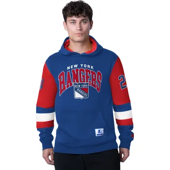 Pánská mikina Starter Pánská mikina New York Rangers NHL END ZONE Fleece Hoodie Velikost: L