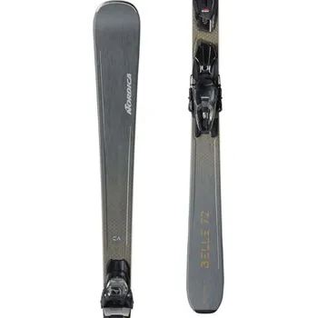 Zimní sport Dámské sjezdové lyže Nordica BELLE 72 CA + FDT TP2 COMPACT 10 GW 156 Tmavě šedá, Černá, Oranžová