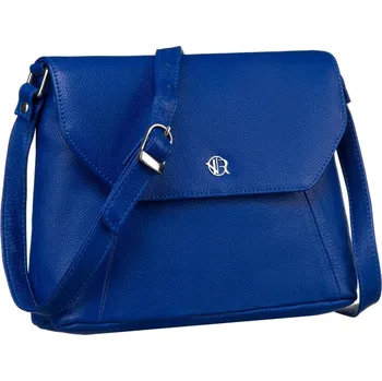 Kabelka Malá dámská messenger taška z přírodní kůže Barva: Modrá