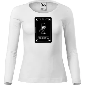 Dámské tričko DOBRÝ TRIKO Dámské bavlněné triko Družička tarot Velikost: 3XL, Barva: Bílá