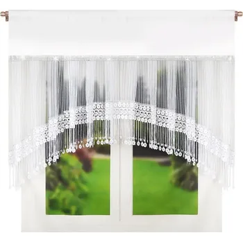 Záclona Fliying Hotová sametová záclona Scarlett bílá 200x140 cm