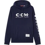 Pánská mikina CCM 125 Anniversary Hoodie True Navy Velikost: M