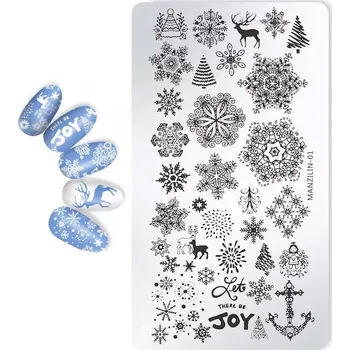 NehtyShop Destička na razítkování - vločky