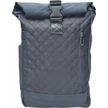 Tmavě šedý dámský rolovací batoh s kosočtverci Karina