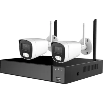 Bezpečnostní kamera WiFi kamerový set Secutek SLG-LW2MC82B1 - 2x2MP kamera, NVR