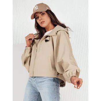 Pánská casual bunda Dstreet Dámská oversize tmavě béžová bunda Catral