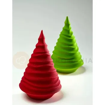 Čokoládová tyčinka Sada 2 tepelně tvarovaných forem na čokoládu - šifón, vánoční stromeček, 130x200 mm | PAVONI, KT214