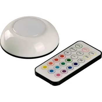 Nástěnné svítidlo LED RGBW Osvětlení nábytku LED/0,5W/4,5V 3xAAA bílá+dálkové ovládání SA2150