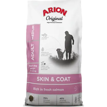 Krmivo pro psa 12kg Arion Original Skin & Coat Medium Breed losos