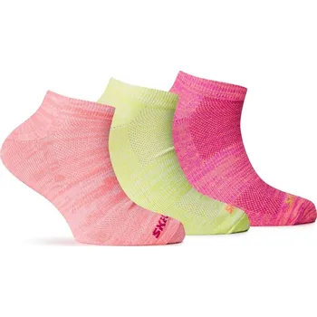 Pánské ponožky Skechers Low-Cut Trainer Socks Pink/Yellow C10 - 2.5