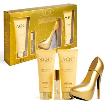 Kosmetická sada Aquarius Cosmetic Lady Secret Gold EDT 100 ml/15 ml + SG 120 ml TM 120 ml