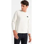 Pánská mikina s kovovým logem Barva: Krémová, Velikost: S