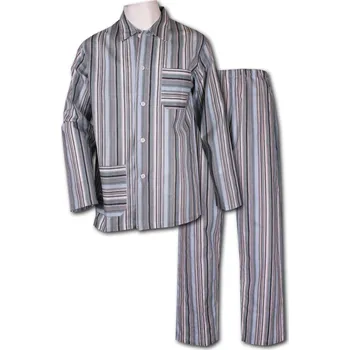 Pánské pyžamo LUIZ Pánské pyžamo na knoflíky -Bavlna- Karel 60 Velikost: 54