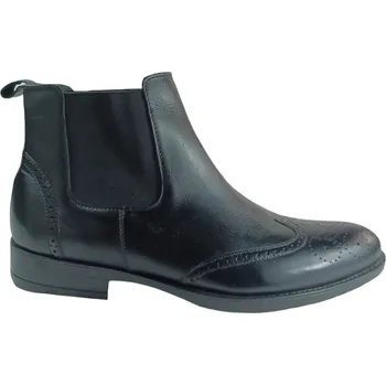 Pánské polobotky S 2199/F - 001 zateplené pánské chelsea v černé barvě 42