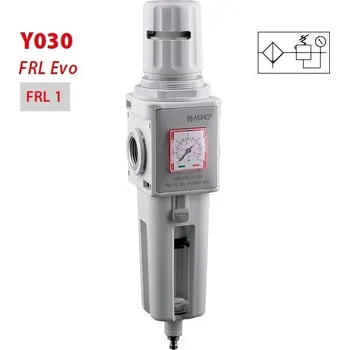Kompresor AIGNEP Y030 Filtr+REG. FR1 EVO - 2x IG 3/8" 0 až 8 bar 2000 l/min, 20 µm, úchyt M37x1,5, podtlakový odtok