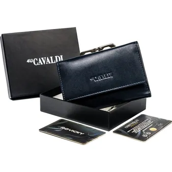 Dámská peněženka z přírodní kůže s peněženkou na mince Barva: námořnictvo