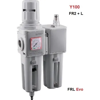 Kompresor AIGNEP EVO FR2+L IG 3/8" - filtr s reg. a lub., reg. 0-8 bar, 20 µm, 2700 l/min., Exh. vakuové, Lub. automat