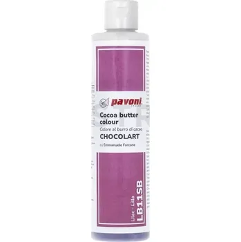 Potravinářské barvivo Barva na bázi kakaového másla lila 200 g | PAVONI, LB11SB