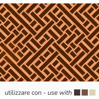 Čokoládová tyčinka Transferové fólie na čokoládové dekorace, 30 kusů v hnědých pruzích | PAVONI, SD211SB