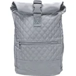Středně šedý dámský rolovací batoh s kosočtverci Mona