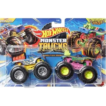 Mattel Hot Wheels® Monster Trucks Demoliční duo Haul Y'All vs. Rodger Dodger, HWN60