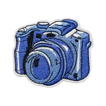Nášivka Fotografická nažehlovací nášivka fotoaparát v17 (doplněk pro vaši bundu, čepici, brašnu nebo batoh)