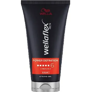 Stylingový přípravek Wellaflex Men Power Definition vlasový gel s konečnou fixací, 6/6 fixace, 150 ml