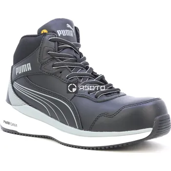 Pracovní obuv PUMA Zoom Mid S3 ESD černá pánská pracovní obuv Výprodej 45