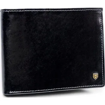 Peněženka Prostorná pánská peněženka bez zapínání z přírodní kůže Barva: Černá