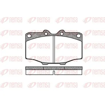 Brzdová destička Sada brzdových destiček, kotoučová brzda REMSA 0132.00
