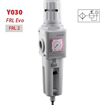 Kompresor AIGNEP Y030 Filtr+REG. FR2 EVO - 2x IG 1/2" 0 až 8 bar 3000 l/min, 20 µm, úchyt M47x1,5, podtlakový odtok