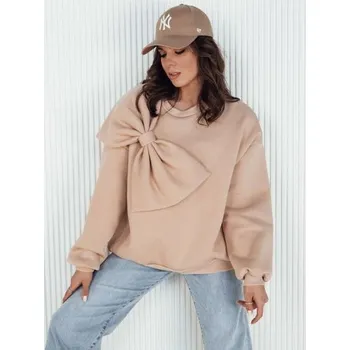 Dámská mikina Dámská halenka oversize BOWLOOP béžová