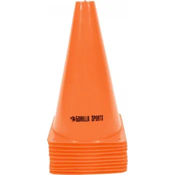 Gorilla Sports Kužely 23 cm, 10 ks, oranžová
