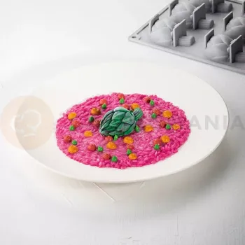 Čokoládová tyčinka Silikonová forma na předkrm 9x artyčok 74x40x30 mm, 300x175 mm | PAVONI, GG056S