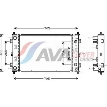 Chladič motoru Chladič, chlazení motoru HAUGG CR2034