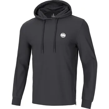 Pánská móda PitBull West Coast - pánské L.S. triko s kapucÍ ROCKEY coolmax grafitové XL