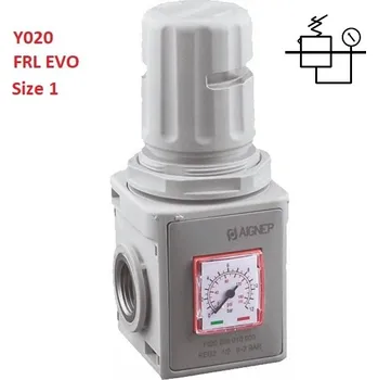 Kompresor AIGNEP Y020 REGULÁTOR FR1 EVO - size 1, 2x IG 1/4" 0 až 8 bar 2600 l/min, úchyt M37x1,5