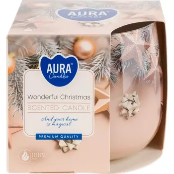 Svíčka Dekorativní svíčka vonná Nádherné Vánoce 100g