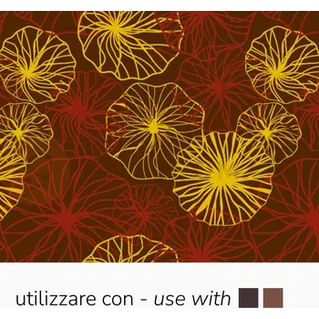 Čokoládová tyčinka Transferové fólie na zdobení čokolády, 30 ks, červené a žluté květy | PAVONI, SD213SB