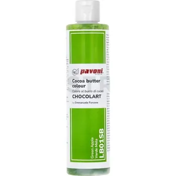 Potravinářské barvivo Barvivo na bázi kakaového másla v barvě zeleného jablka 200 g | PAVONI, LB01SB