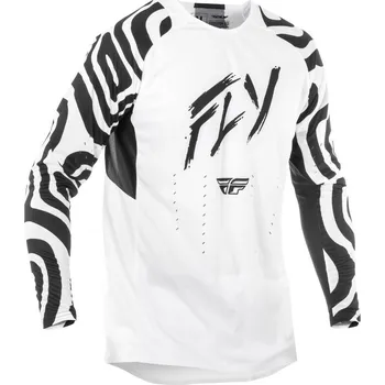 Cyklistické oblečení FLY RACING dres EVOLUTION 2025 bílá/černá - M