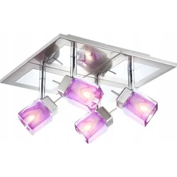 Stropní Svítidlo čtvercový Globo 28 fialový, šedý
