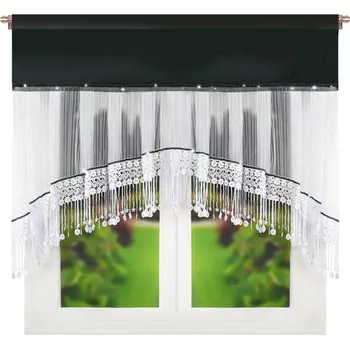 Záclona Fliying Hotová sametová záclona Scarlett černá 200x140 cm