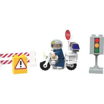 ostatní stavebnice Playtive Clippys Stavebnice S (policejní motorka)