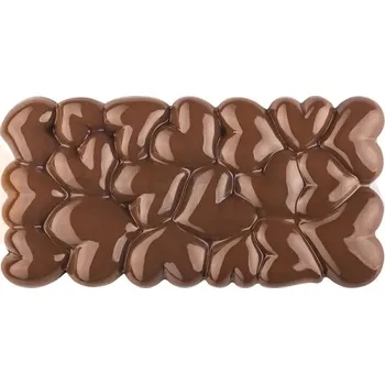 Čokoládová tyčinka Tritanová forma na čokoládové tyčinky se srdíčky - Eros | PAVONI, PC5028FR