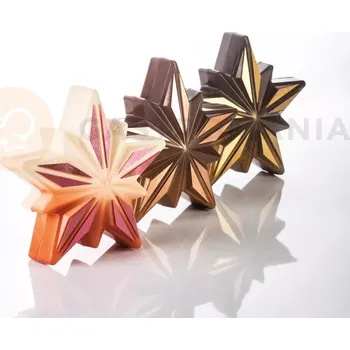 Čokoládová tyčinka Sada tepelně tvarovaných forem na čokoládu, dvě hvězdy | PAVONI, KT208