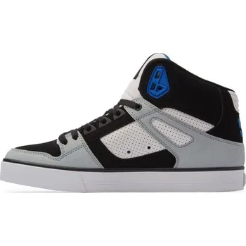 Pánská obuv Pánské vycházkové tenisky DC PURE HIGH-TOP WC 9.5 Šedá, Černá, Modrá, Bílá
